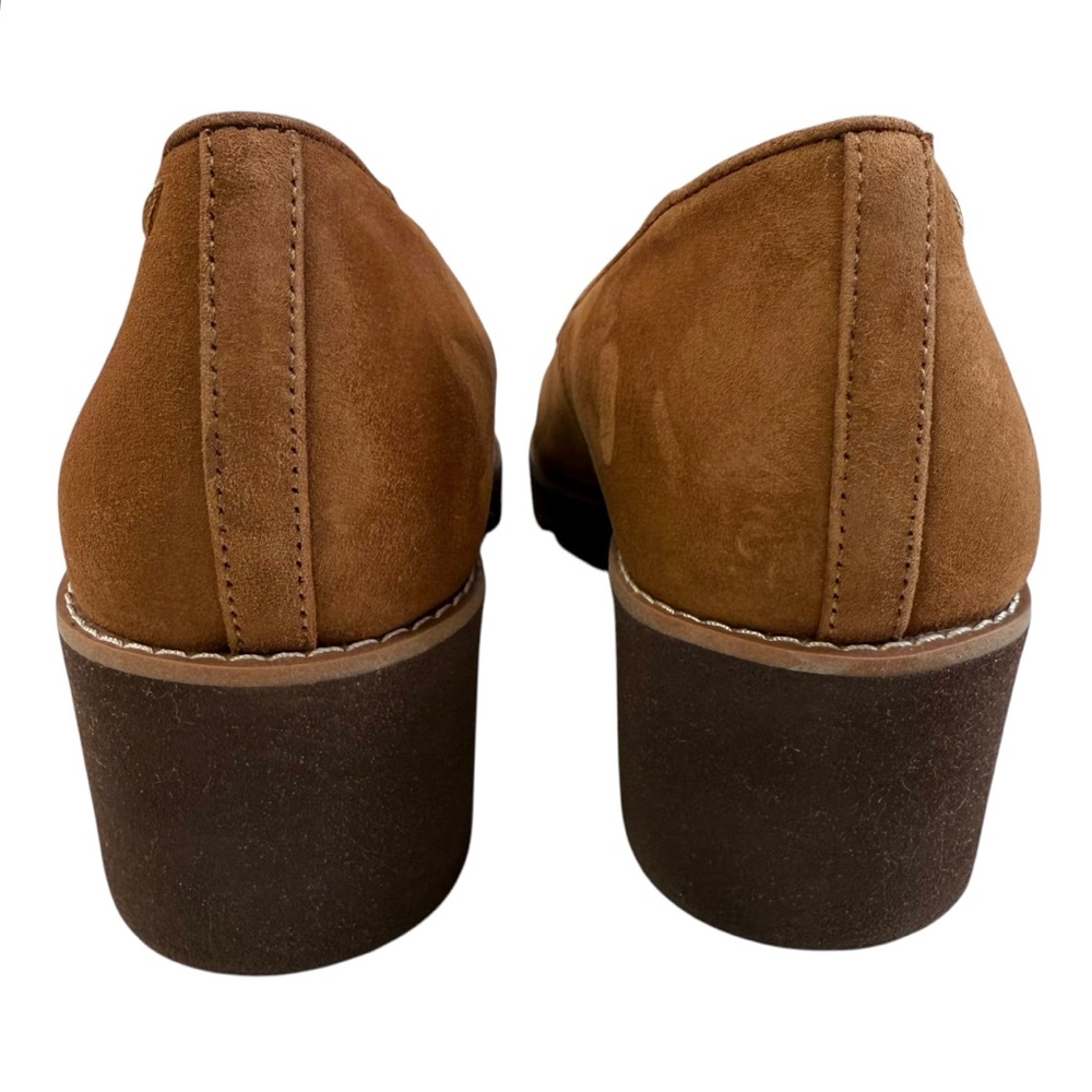 Vionic Willa Suede Leather Slip-On Wedge Loafers Tan Brown Size 11 - Picture 8 of 16